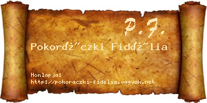 Pokoráczki Fidélia névjegykártya